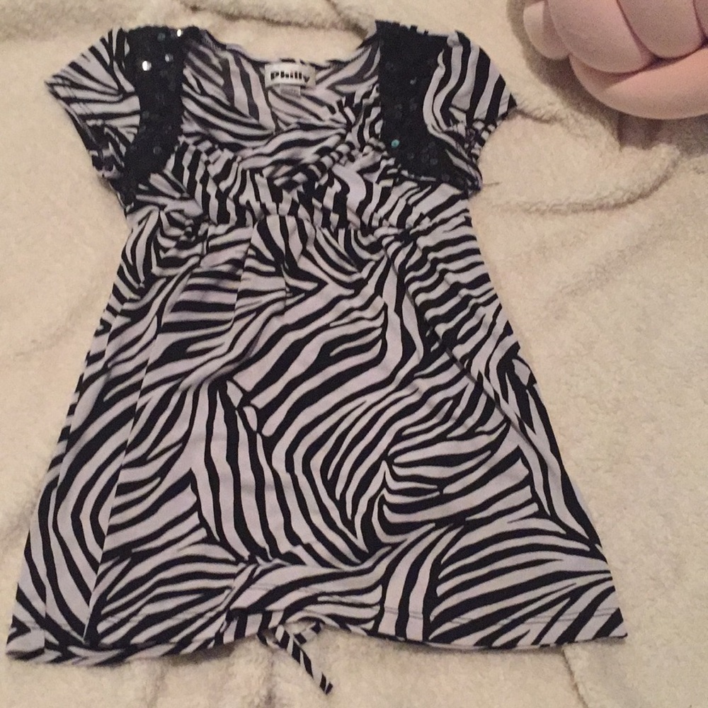 Zebra print blouse